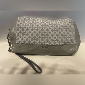 Gray Coach Wristlet